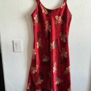 JONES NEW YORK WOMENS NIGHT GOWN ~ Paisley ~ Satin feel ~ Size L